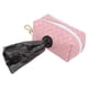 thumbnail image 1 of Dispensador de bolsas de basura para perros con cremallera, mate, gran capacidad, tamaño de orificio apropiado, dispensador de Bolsa para excrementos de perro para exteriores, color rosa Sakura, 1 of 5