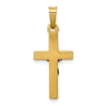 thumbnail image 3 of 14K Two-Tone Gold Charm Pendant Themed 24 mm 12 Inri Hollow Crucifix, 3 of 3