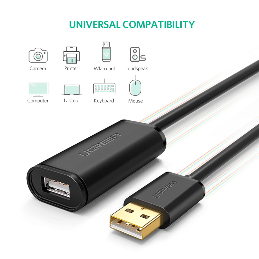 UGREEN USB 3.0 A male to A female Extension Cable for Mouse Printer 
