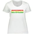 thumbnail image 3 of Inktastic Juneteenth Banner in Red Yellow and Green Women's Plus Size T-Shirt, 3 of 5