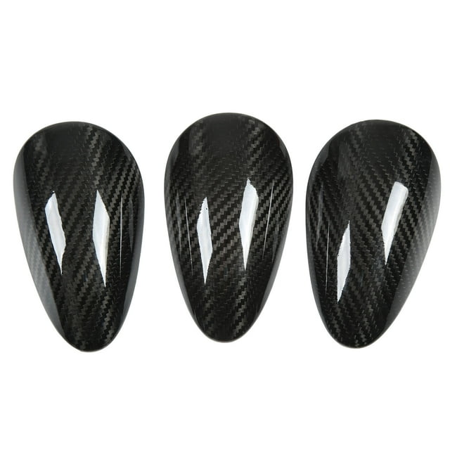 Dashboard Instrument Trim, Back Adhesive Dashboard Gauge Cover Protective 3PCS For LHD Car Upper