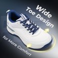 thumbnail image 7 of FitVille Wide Golf Shoes Men Professional Golf Shoes with Spikes, Water Resistant Arch Support, 7 of 7