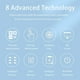 thumbnail image 2 of Arm Blood Pressure Monitor Digital Blood Pressure Device Meter Medical Sphygmomanometer Gauge Cuff Pulse Health Care Afortunado Sencillez, 2 of 5