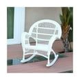 thumbnail image 2 of Jeco Resin Wicker Fade Resistant Rocking Chair, White, 2 of 2