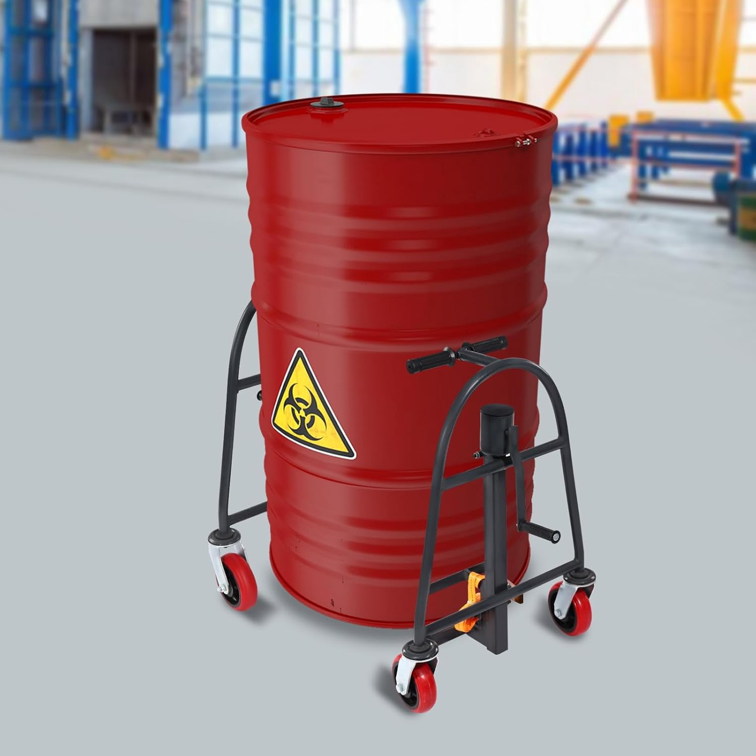 Manual Furniture and Crate Mover, Machinery Mover Tool w/Wheels, Heavy Duty Moving Dolly 1100 lbs Capacity,11.8" Lift Height Furniture Lift Handling Tool, Height Adjustable Furniture Move Tool