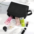 thumbnail image 4 of Double-Layer Fabric Travel Toiletry Bag - Sturdy, Spacious, with Handle/Hanging Rope, for Toiletries/Cosmetics/Stationery, 4 of 5