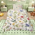 thumbnail image 2 of Erosebridal Colorful Flowers Twin Bedding for Girls, Chic Butterfly Duvet Cover Set, Polka Dots Reversible, 2pcs 1 Duvet Cover and 1 Pillowcase, No Comforter, 2 of 6