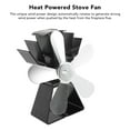 thumbnail image 2 of Thermoelectric Stove Fan For Wood  Kerosene Stoves, Boosts Heat Circulation, 5 Blade, 2 of 6