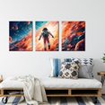 thumbnail image 4 of Outer Space Art Wall Decor Astronaut Spaceman Planets Spaceship Canvas Prints Posters Artwork Space Room Boys Bedroom Playroom Nursery Home Space Decorations, 4 of 6