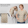 thumbnail image 5 of oneOone Georgette Viscose Light Beige Fabric Circus Sewing Craft Projects Fabric Prints By Yard 42 Inch Wide, 5 of 5
