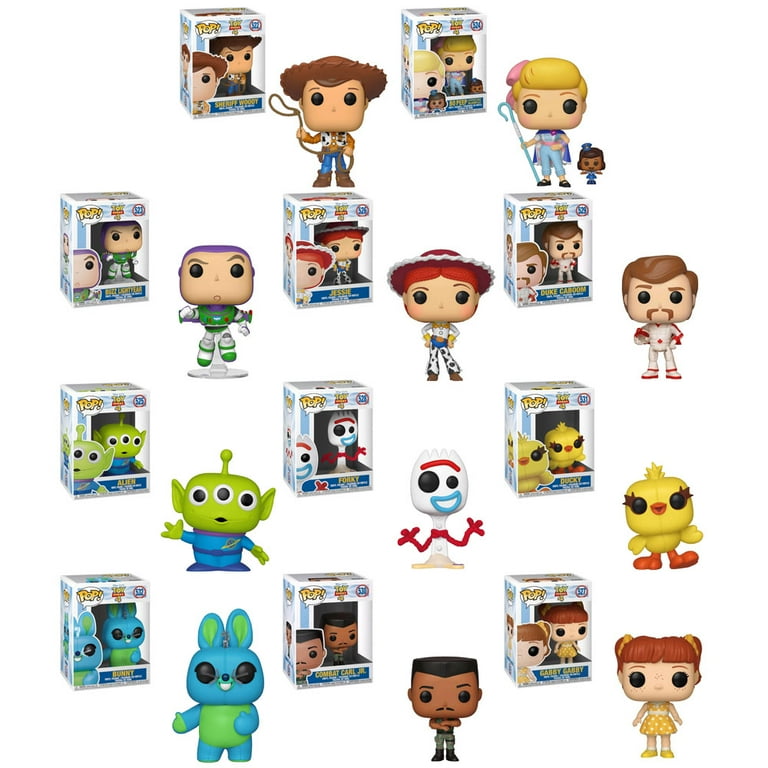  Funko Disney: POP! Toy Story 4 Collectors Set 1 - Woody, Buzz,  Alien, Jessie : Toys & Games