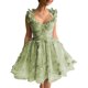 thumbnail image 1 of Bomaris verde 3D mariposa vestido corto de fiesta correas de encaje vestido de fiesta de cóctel de graduación vestido de graduación de 8 grados personalizado, 1 of 5