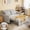 Light Grey-53.2, variant on 53.2" 3-in-1 Convertible Futon Sofa Bed–Pull-Out Loveseat Sleeper with Adjustable Backrest, Side Organizer Pocket, Linen Fabric for Living Room – Dark Grey