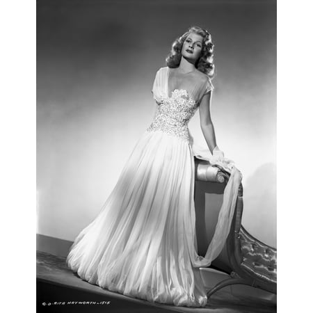 Rita Hayworth posed in Wedding Gown Photo Print