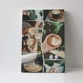 thumbnail image 2 of Custom Canvas Prints Green Brown Coffee Inspiration Personalized Photo Image Collage DIY Framed Kit Wall Art Picture Room Decor 16x20 inch, 2 of 7