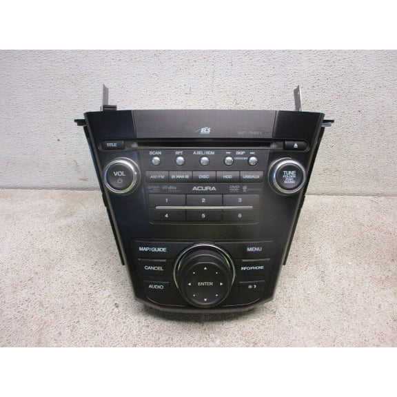 Pre-Owned 2010-2013 Acura MDX GPS Navigation AM FM CD DVD Radio Receiver OEM LKQ - Verify Specific Vehicle Fitment In Description - (Good)
