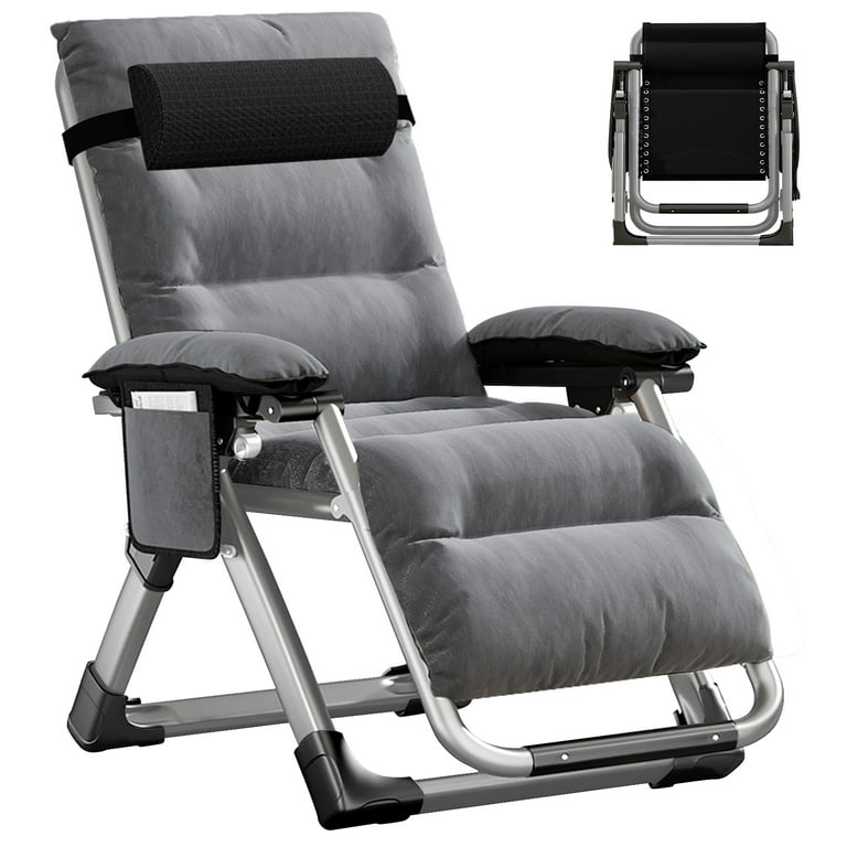 Slsy Zero Gravity Chair 2 Pack Folding Adjustable Reclining Lounge Chair with Cushion Headrest and Cup Holder Supports up to 440lbs