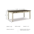 thumbnail image 7 of Signature Design by Ashley Bolanburg Dining Table in White, 7 of 7