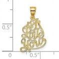 thumbnail image 3 of Charms Collection 14K I LOVE YOU Script Charm, 3 of 4