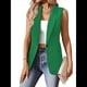 thumbnail image 2 of Chaleco Sin Mangas para Mujer, Ligero, con Forro Completo, Chaqueta Informal de Moda para Oficina y Trabajo. Verde XL, 2 of 10