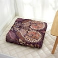 thumbnail image 6 of Boho Meditation Pillow with Paisley Pattern, Square Floor Cushion for Indoor or Outdoor Yoga Sitting 22 x 22, 6 of 7