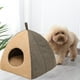 thumbnail image 5 of Triángulo forma cueva casa perrera nido conejo suave con suministros acolchados pequeño 43cmx43cmx41cm jinwen Camas para gatos, 5 of 8