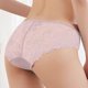 thumbnail image 4 of Gibobby Tangas de sexy mujer 5 pares de ropa interior de encaje de diamante con cintura inferior sin pantalones triangulares de malla transparente para mujer(Rosa,G), 4 of 4