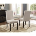 thumbnail image 2 of Roundhill Furniture Muzzi Contemporary 5-Piece Dining Set, Dining Table with 4 Stylish Chairs, Tan, 2 of 9