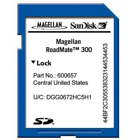 Magellan Map SD Card for RoadMate 300R (Central Region)