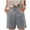 D23/Grey, variant on XIYON Shorts For Women Casual Solid Color Cargo Shorts Zipper Button Pockets Pleated Vacation Going Out