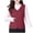 #279-Wine, variant on TaTaai Womens Lightweight Quilted Vest Long Sleeve Solid Color Thermal Slim Fit Puffer Vest for Winter Warmth Layering 1-Pack Gift