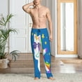 thumbnail image 6 of Lsque Cool Unicorn Star Golden Print Men's Pajama Pants, Lounge Pant - Comfortable Home Wear,Elastic Waistband, Stylish Design-Large, 6 of 9