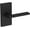 Black, variant on Baldwin PVANACFR190 Anaheim Hills Privacy Door Lever Set - Black