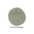 thumbnail image 4 of Better Trends 18" x 20" Toilet Lid Cover, 100% Cotton, Extra Soft Tufted Cover, Water Absorbent & Non Slip Bath Mat, (Dark Sage) Granada Collection, 4 of 6