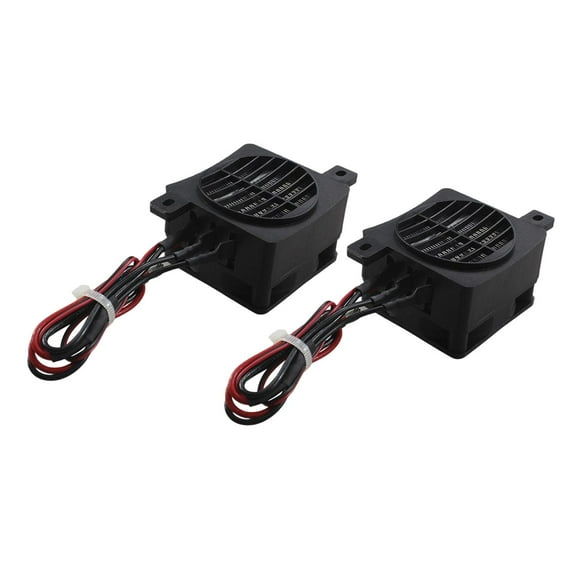 2 calentadores de ventilador termostático para de huevos, calentador de ventilador PTC 12V 100W Sunnimix Calentador de espacio eléctrico