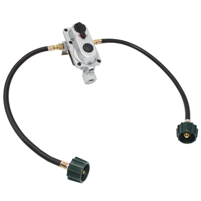 Regulador de gas Flame King KT18ACR-2 de 2 etapas con pigtails de 46 cm
