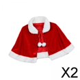 thumbnail image 1 of Capa de capa,Capa de terciopelo para Halloween para niños y adultos,color rojo,Capas de cosplay para disfraces de Navidad con bolas de peluche,Capa de fiesta de Halloween,capa de carnaval, 1 of 8