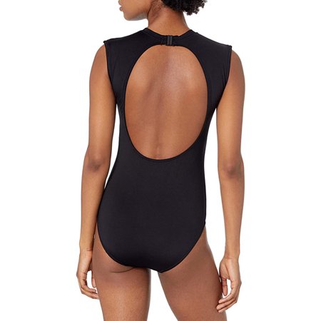Seafolly Seafolly Cap Sleeve Open Back One Piece Swimsuit Lars Palmas Black 10 Us Walmart Com Walmart Com