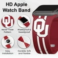thumbnail image 2 of Sooners HD Stripes Logo Unisex Watch Band for Apple Watch, 38/40/41mm(42mm Series 10) Long by Affinity Bands, 2 of 3