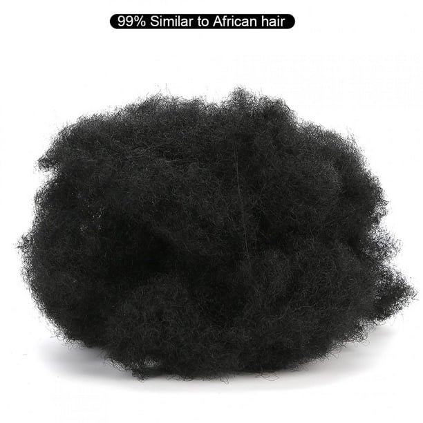 Pelo Sintético De Alta Temperatura, Pelo Personalizado, Extensión Negra, Postizos, Accesorio Para El Cabello, Moño Afro, Ejercicio De Peluquería Para Fiesta, Cosplay