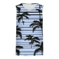 thumbnail image 5 of JUUYY Mens Summer Beach Tank Top Tropical Hawaiian Palm Tree Print Sleeveless Shirts Workout Muscle Tee Vacation T-Shirt Navy M, 5 of 5