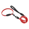 thumbnail image 2 of Correa larga LED para perro, correa y correa para cachorro recargable USB, cuerda de para mascotas, luz para cachorro, regalos de cumpleaños - Rojo S Sunnimix Correa de cuerda de tracción para perros, 2 of 8