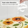 thumbnail image 6 of Easygdp Sunflowers And Butterflies Microfiber Absorbent Dish Drying Pad,Kitchen Drying Mat,Can Be Hung, Strong Water Absorption Capacity,Quick Drying, 6 of 9