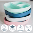thumbnail image 3 of Dreamroo Silicone Divided Suction Plate, Baby and Toddler for Ages 6 months+, BPA Free, Microwave & Dishwasher Safe, Pink, 3 of 8