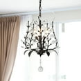 thumbnail image 2 of JONATHAN Y Diantha 12" 3-Light Contemporary Bohemian Iron/Acrylic LED Pendant, Oil Rubbed Bronze/Clear, 2 of 13