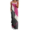 thumbnail image 2 of Wancir Womens Casual Jumpsuits Loose Overalls Summer Sleeveless Stretchy Wide Leg Long Pants Romper with Pockets, 2 of 5