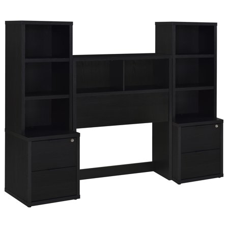 Westpark 3-piece Twin Bedroom Set Bookcase Headboard Black