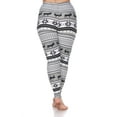 thumbnail image 2 of White Mark Women's Plus Size Holiday Printed Leggings, 2 of 4