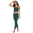 thumbnail image 2 of RBX Active Women's Corset Satin Piping Longline Sports Bra/Tank Top, 2 of 5