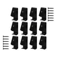 thumbnail image 3 of 12pcs Flower Pot Clips/Flower Pot Clips/Durable/Planter Hanger Hooks/Metal Plant Black, 3 of 8